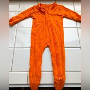 Kyte Baby Footie in Tangerine